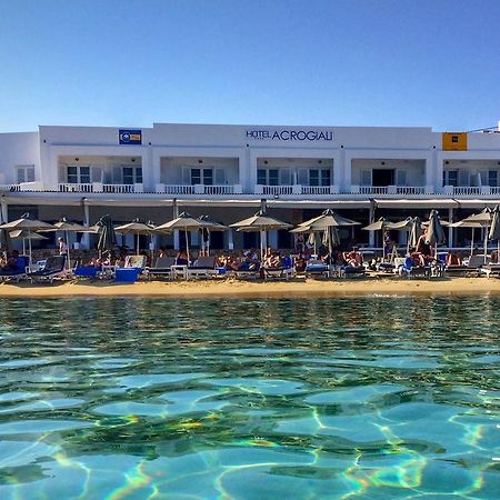 Acrogiali Beachfront Hotel Mykonos Platys Gialos  Exteriör bild