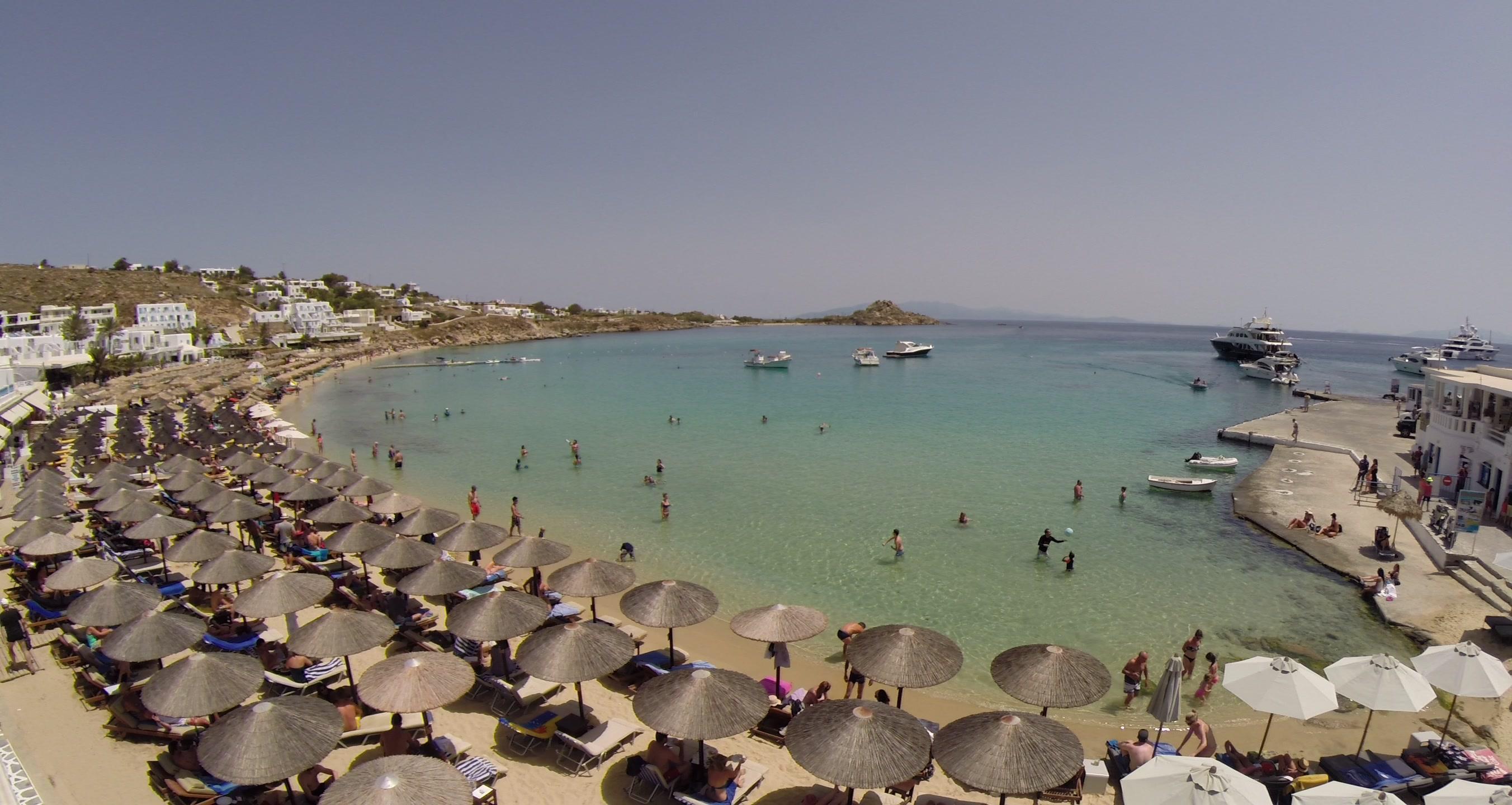 Acrogiali Beachfront Hotel Mykonos Platys Gialos  Exteriör bild