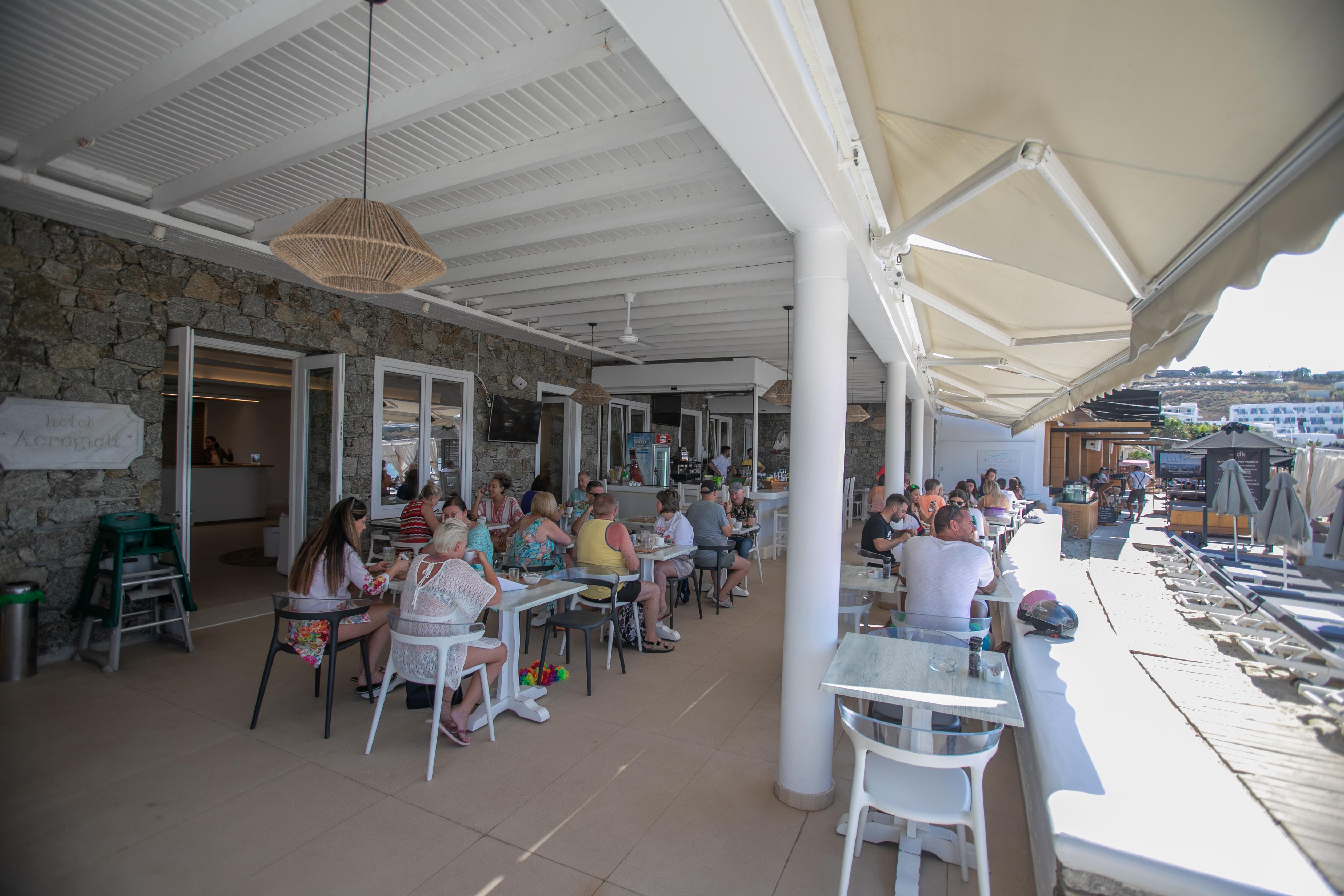 Acrogiali Beachfront Hotel Mykonos Platys Gialos  Exteriör bild