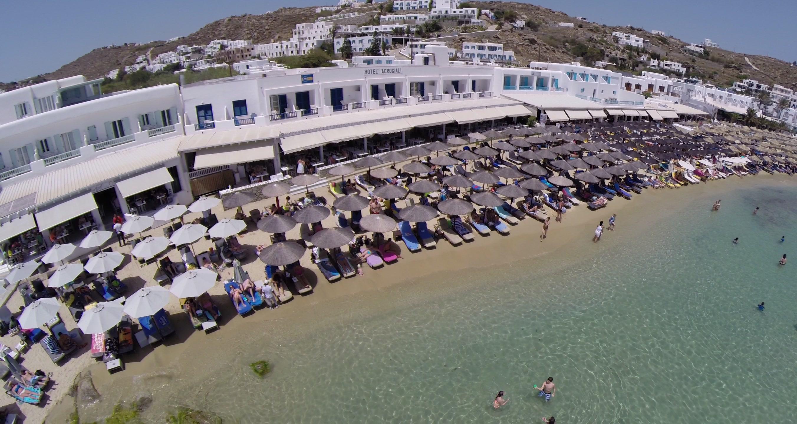 Acrogiali Beachfront Hotel Mykonos Platys Gialos  Exteriör bild