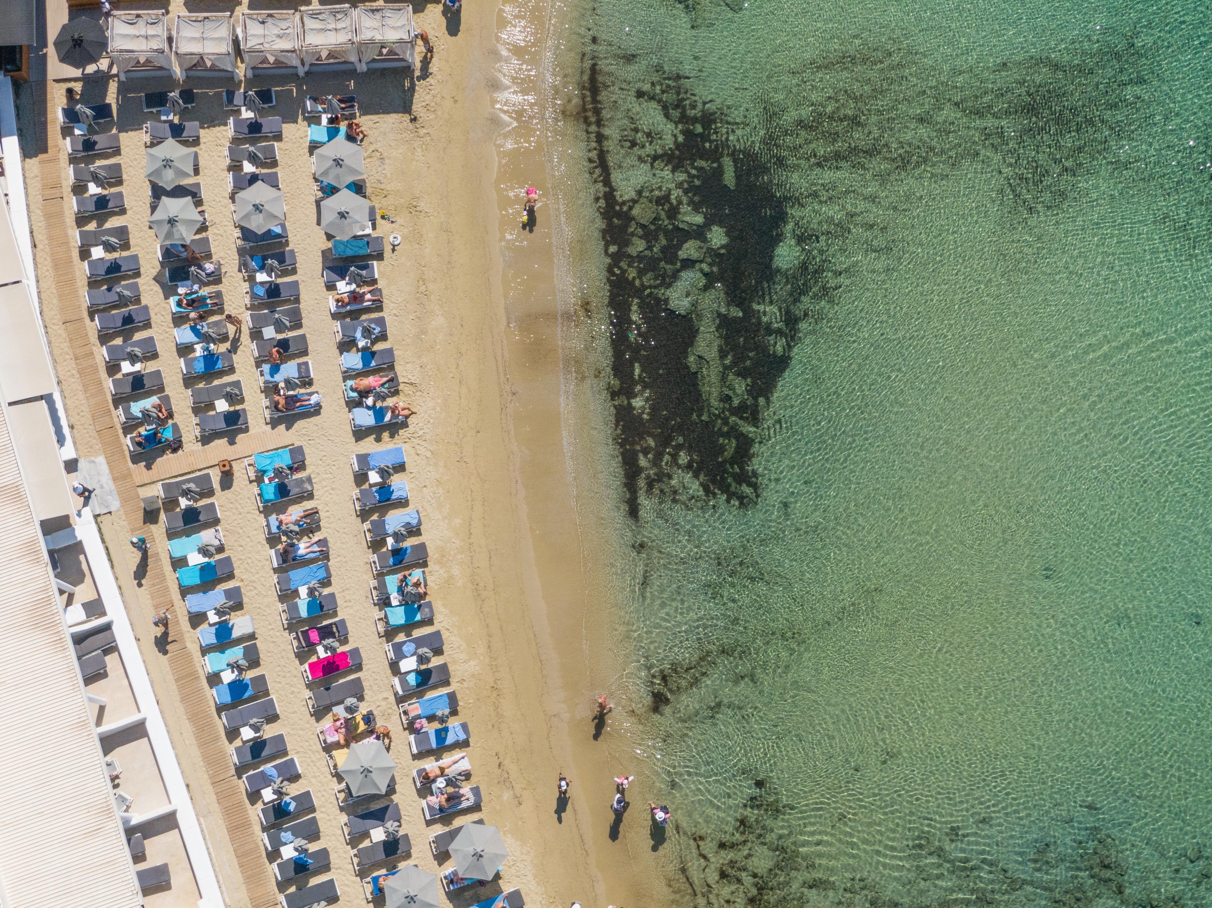 Acrogiali Beachfront Hotel Mykonos Platys Gialos  Exteriör bild