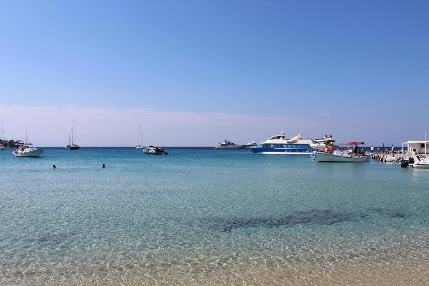 Acrogiali Beachfront Hotel Mykonos Platys Gialos  Exteriör bild
