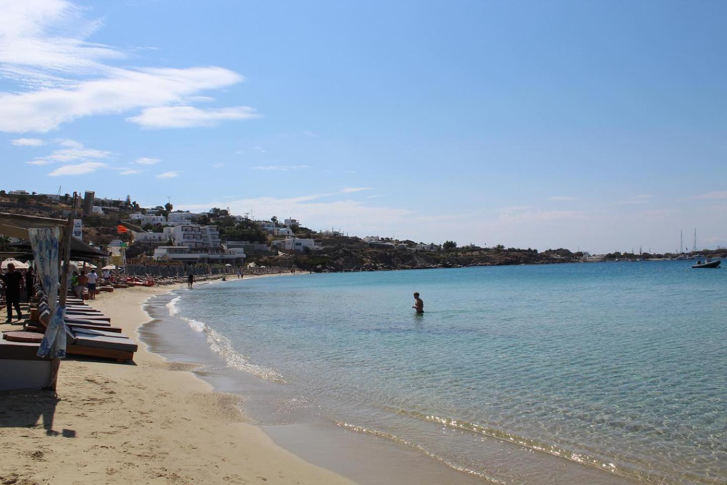 Acrogiali Beachfront Hotel Mykonos Platys Gialos  Exteriör bild
