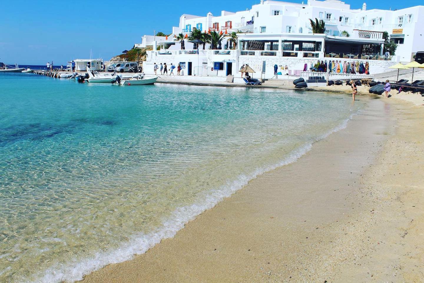 Acrogiali Beachfront Hotel Mykonos Platys Gialos  Exteriör bild
