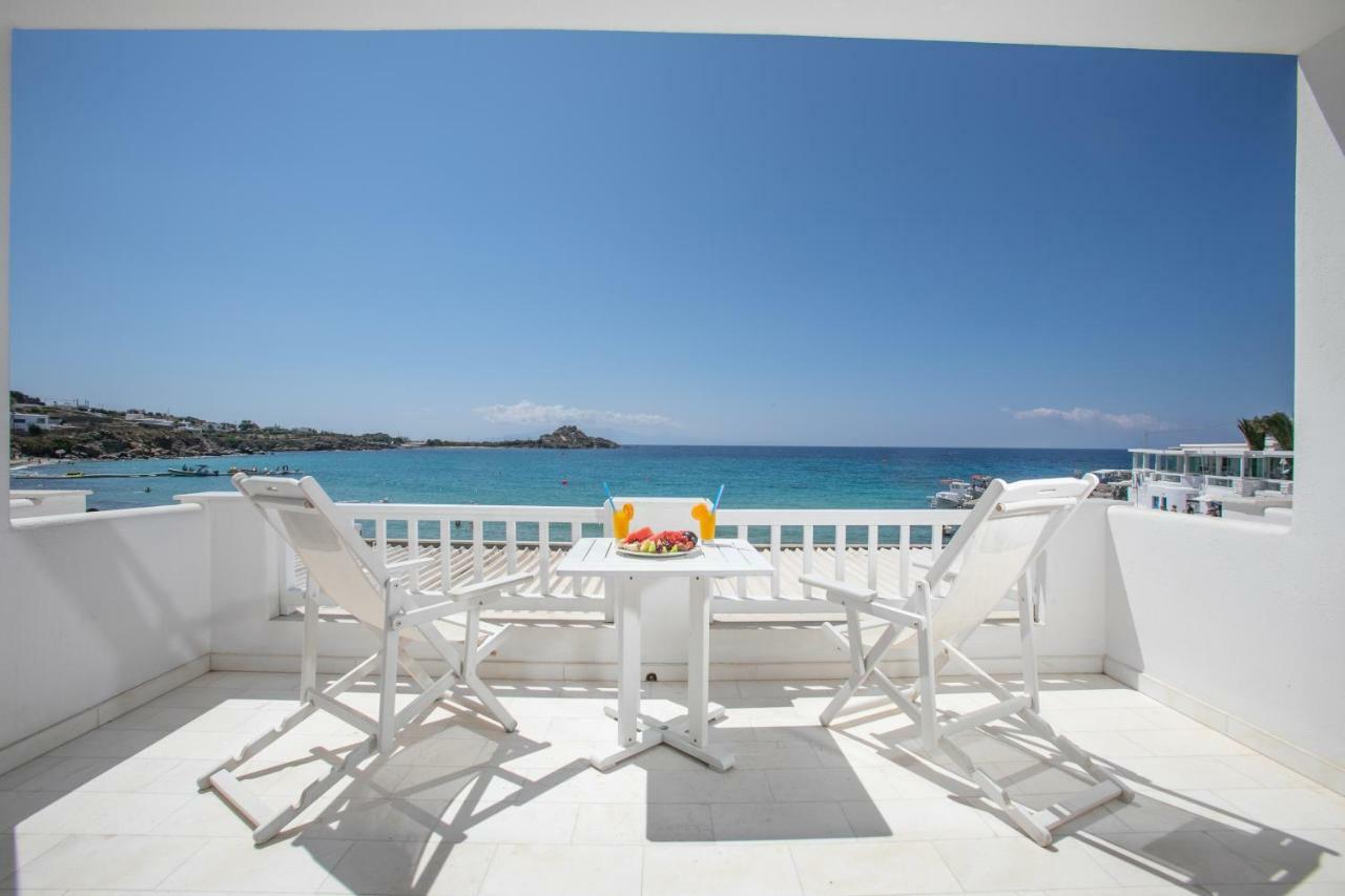 Acrogiali Beachfront Hotel Mykonos Platys Gialos  Exteriör bild